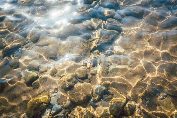 Stockfoto: Stenen · water · middellandse · zee · strand