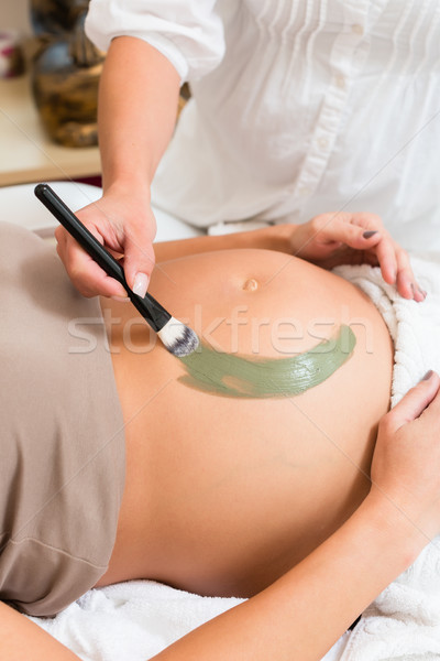 Rasul healing earth therapy for pregnant woman Stock photo © Kzenon