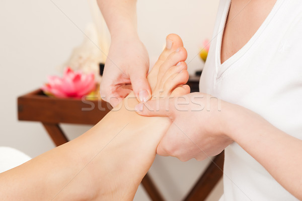 Feet Massage in spa Stock photo © Kzenon