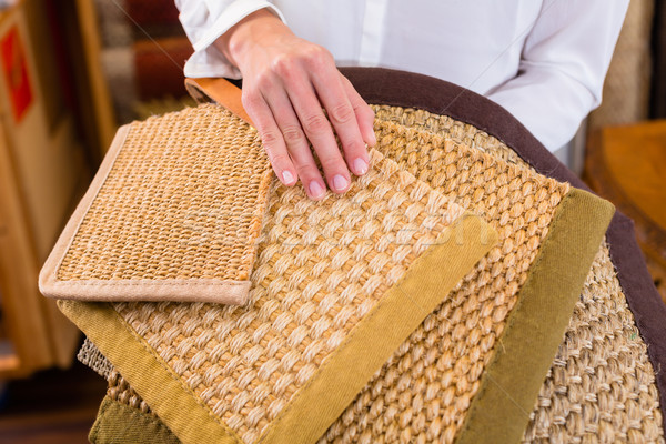 Interior Designer buying floor mats Stock photo © Kzenon