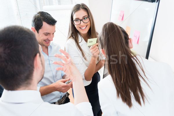 Sales Team at business meeting in office planning Stock photo © Kzenon