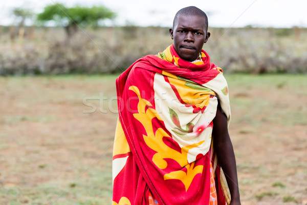 Portret man afrika afrikaanse Stockfoto © Kzenon