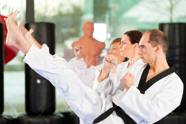 Martial Arts sport training in gym Stock photo © Kzenon