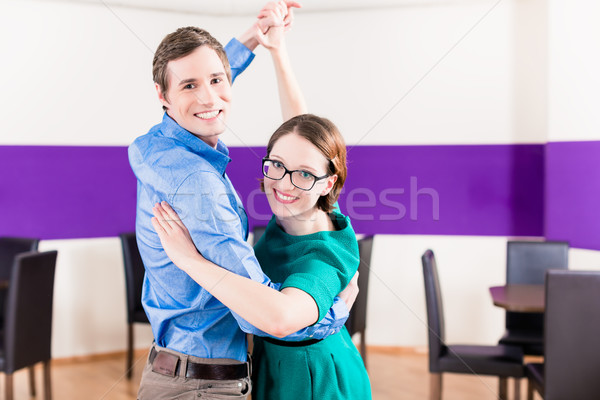 Woman and man in dance school  Stock photo © Kzenon