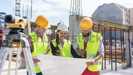 Skilled worker sharing with his colleague his innovative vision  Stock photo © Kzenon