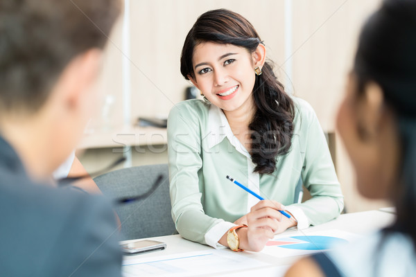 Financiële kantoor bespreken nummers indonesisch Stockfoto © Kzenon