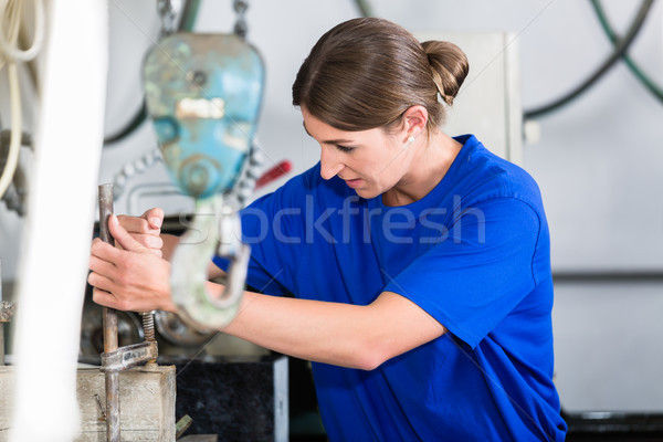 Craftswoman in stonemason workshop  Stock photo © Kzenon