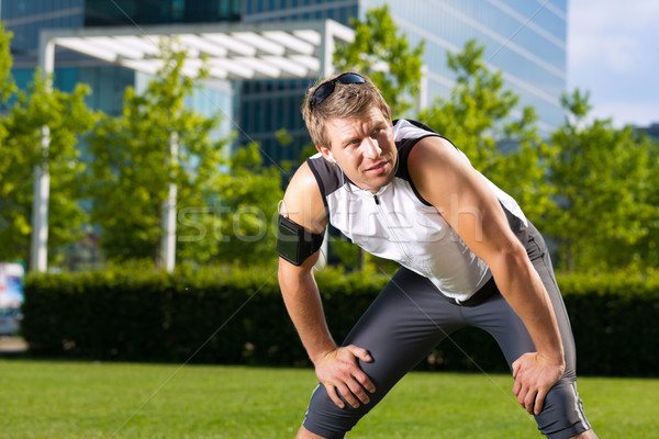 Urban sports - fitness in the city Stock photo © Kzenon