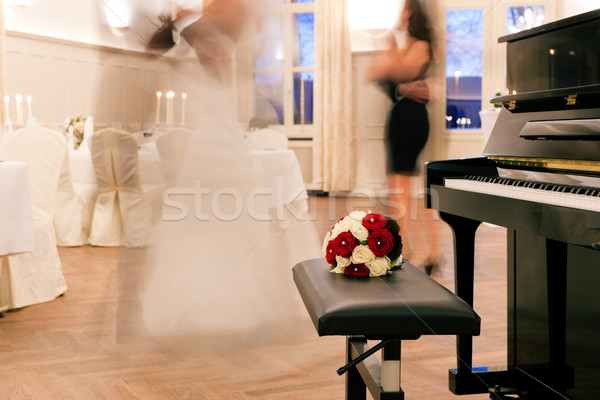 Foto stock: Noiva · noivo · dança · primeiro · dançar · casamento