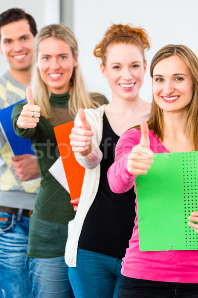 College students passed examination Stock photo © Kzenon