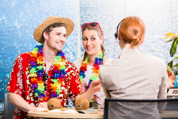 Good service in travel agency Stock photo © Kzenon