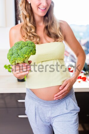 Vrouw zwangere dranken alcohol roken drinken Stockfoto © Kzenon