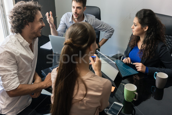 Stock foto: Brainstorming · kreative · Business · Vertretung · Mann · Arbeit