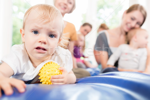 Babies and moms in postnatal mother and child course Stock photo © Kzenon