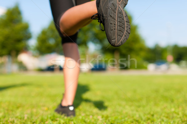 Urban sports - fitness in the city Stock photo © Kzenon