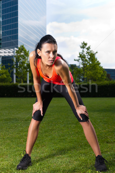 Urban sports - fitness in the city Stock photo © Kzenon