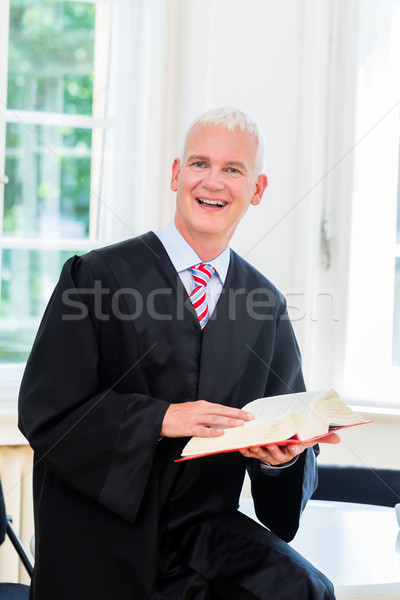 Trial Lawyer in his law firm Stock photo © Kzenon