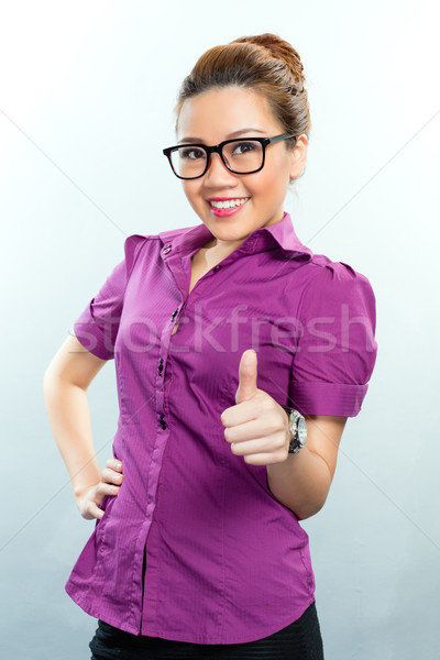 Asian Business woman having success  Stock photo © Kzenon