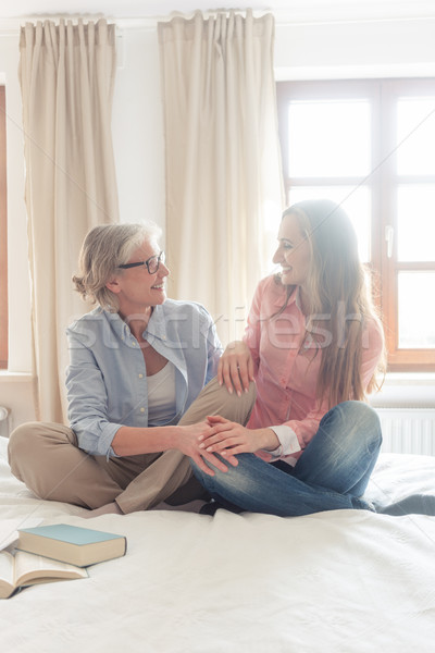 Two women starting their small business from home together Stock photo © Kzenon