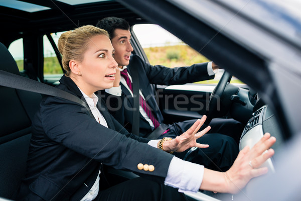 Couple voiture dangereux affaires femme [[stock_photo]] © Kzenon