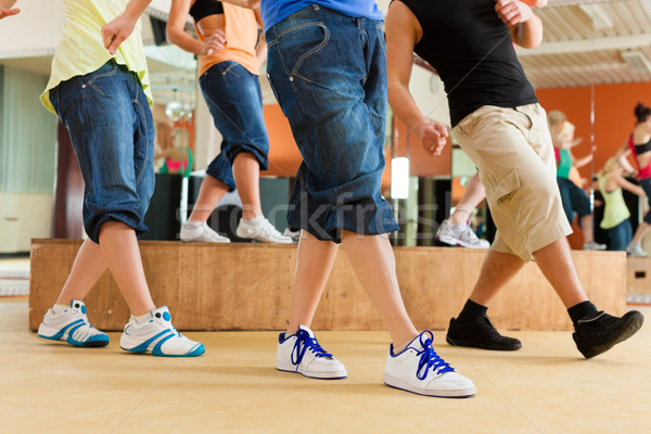 Zumba молодые люди танцы студию спортзал спортивных Сток-фото © Kzenon