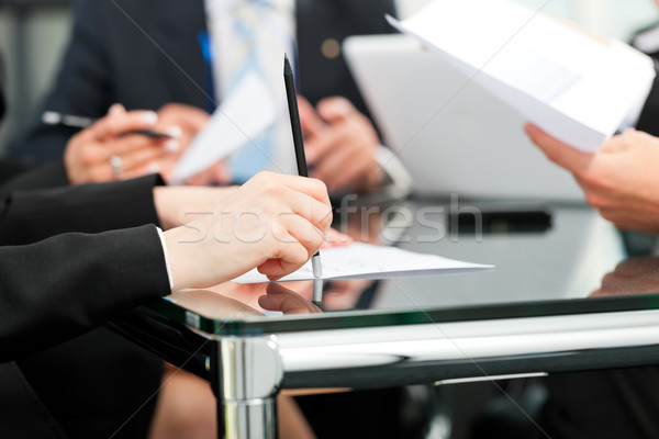 Zakelijke bijeenkomst werk contract business vergadering kantoor Stockfoto © Kzenon