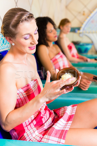 Stockfoto: Vrouwen · bad · wellness · jonge · spa · zorg