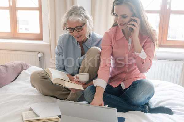 Mother and daughter leading the family business from home  Stock photo © Kzenon