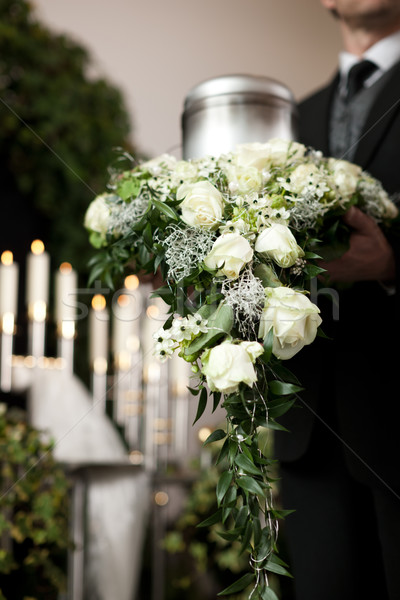 Grief - Funeral and cemetery Stock photo © Kzenon