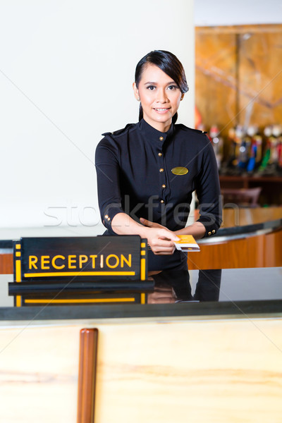 Jakarta portrait réceptionniste Ouvrir la asian Homme [[stock_photo]] © Kzenon