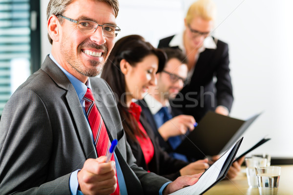 Stockfoto: Business · team · vergadering · presentatie · kantoor
