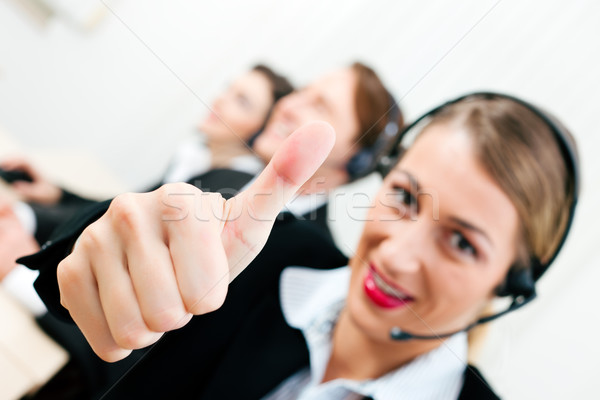 Call center agents Stock photo © Kzenon