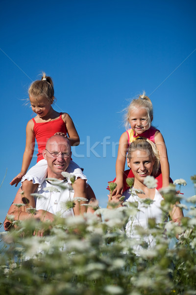 Sitting on the shoulder Stock photo © Kzenon