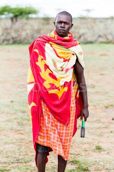 Portrait of Massai man Stock photo © Kzenon