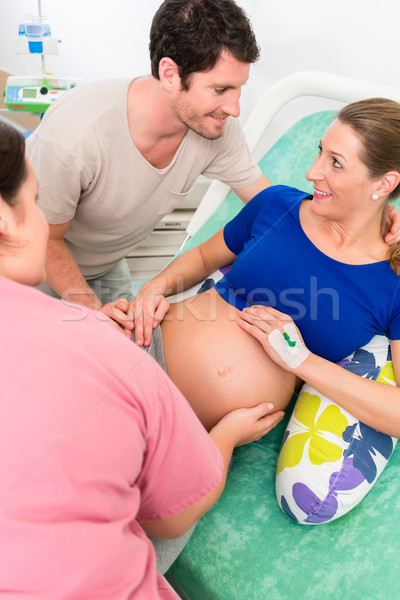 Pregnant woman and her man in delivery room Stock photo © Kzenon