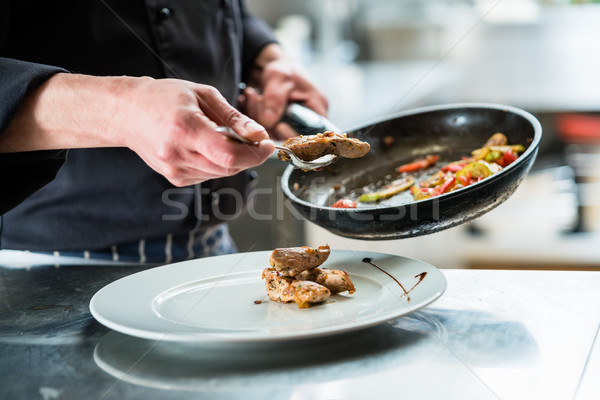 Foto stock: Chef · comida · prato · restaurante · cozinha