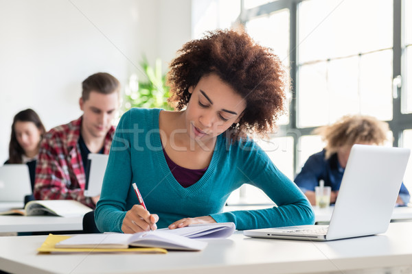 Portrait of an African American millennial student smiling Stock photo © Kzenon