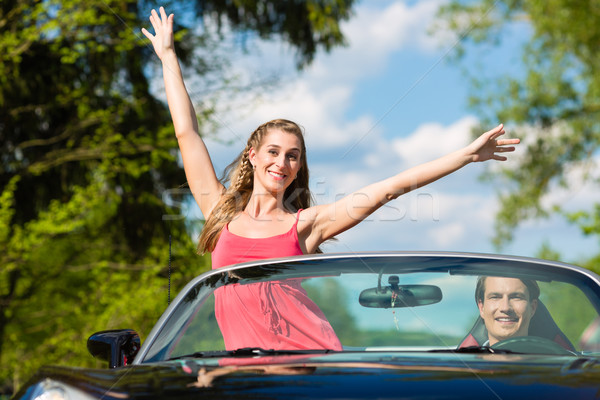 Cabriolet été jour voyage jeunes [[stock_photo]] © Kzenon