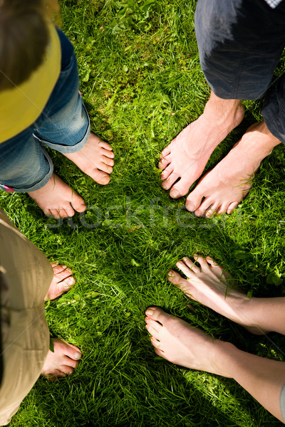 Healthy feet - standing together Stock photo © Kzenon