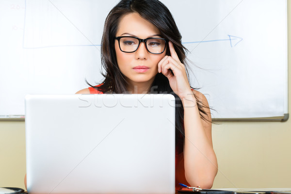 Chinese Businesswoman in creative business agency Stock photo © Kzenon