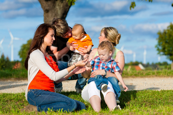 Stock photo: Family - Grandmother, mother, father and children