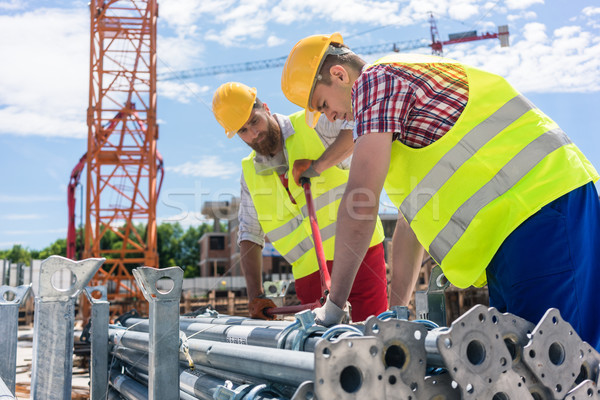 Foto stock: Dos · edificio · metálico