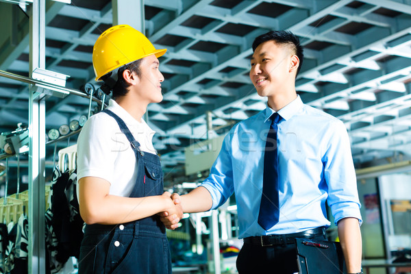 Stockfoto: Werknemer · productie · manager · fabrieksarbeider · eigenaar · ceo