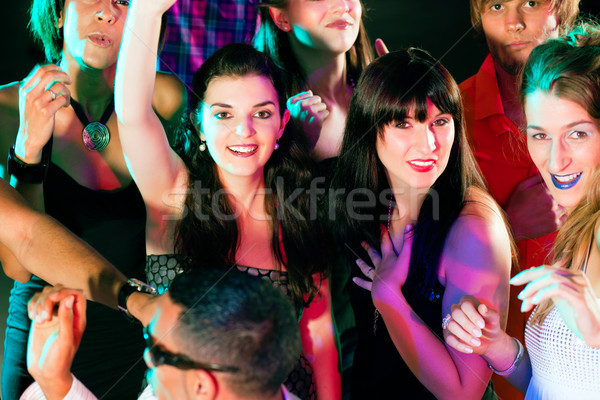 друзей танцы клуба дискотеку группа мужчин Сток-фото © Kzenon