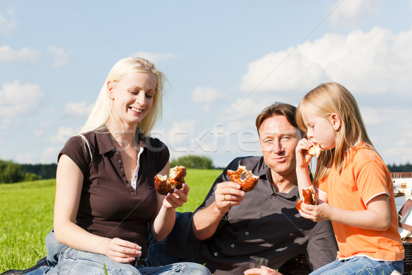 Family having picnic Stock photo © Kzenon