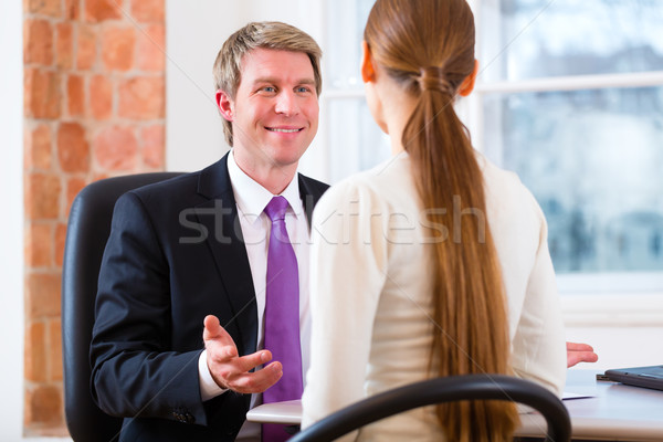 Lawyer and client in office Stock photo © Kzenon