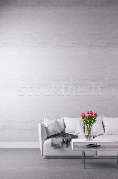 White couch in minimalist room Stock photo © Kzenon