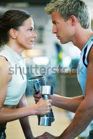 Stock photo: Couple working out