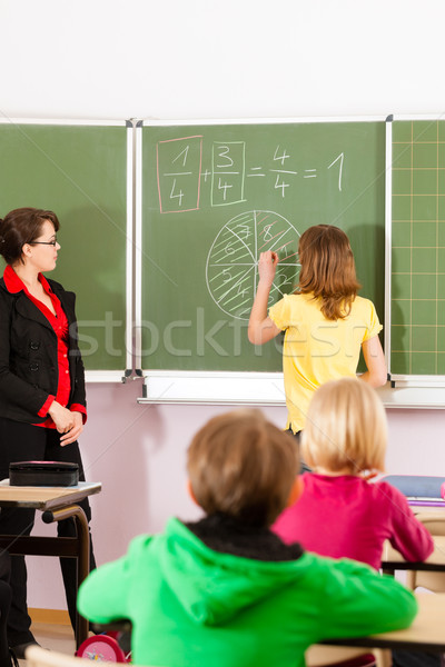 Onderwijs leraar school onderwijs jonge vrouwelijke Stockfoto © Kzenon