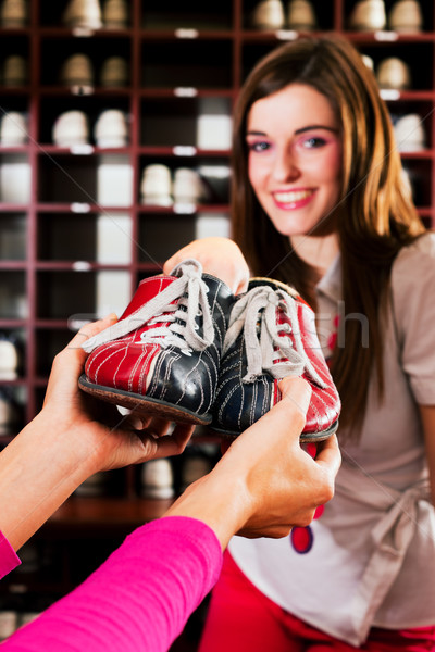 Shoes for bowling Stock photo © Kzenon